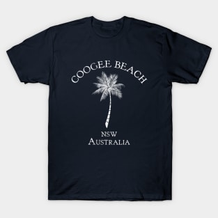 Coogee Beach Sydney Australia NSW Vintage Palm T-Shirt